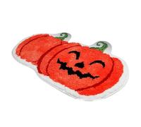 Kitchen Door Mats Indoor Halloween Cute Orange Pumpkin Bath Mat for Bathroom, Pumpkins Halloween Decoration Orange Bathroom Rug Non Slip Cartoon Bath Rug Mat Shower Rugs Washable (E, 40x60cm)
