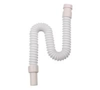 Kitchen Double-Head Drain Pipe, 36-79cm Kitchen Sewer Pipe Flexible Bathroom Sink Drains Downcomer Wash Basin Electroplated Plumbing Hose Stretchable Hose