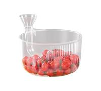 Kitchen Drain Basket: Automatic Vegetable Filter, Fast Draining Fruit Washing Bowl | Efficient Rinse Tail Food Preparation, Product Washing Container Port