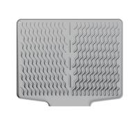 KITCHEN DRAIN PAD - Reusable Silicone Dish Drain Mat, Counter No Skid | Compact and Foldable Drying Station The design quickly dries tableware,