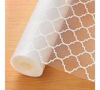 Kitchen Drawer Liner, Shelf Liners for Kitchen Cupboards, Non-adhesive Cabinet mat, Waterproof & Non-slip Cupboard mat, 44x200CM EVA Fridge Shelf pad for Shelves, Shoe Racks