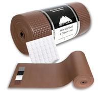Kitchen Drawer Liners Shelf Liners for Kitchen Cabinets - Truly Non Slip, Non Adhesive Kitchen Cupboard Liners - Easy Cut/Fit, Protect Any Shelves, Wardrobe, Bathroom Surfaces (Brown, 30 x 600cm)