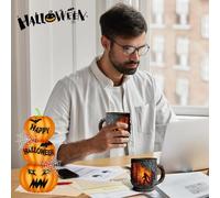 Kitchen Drinkware - Campfire Coffee Cup, 11x9.5x8 Cm Resin, 400ml Multifunctional Mug with Comfortable Handle | Hot Cold Drinks Coffee Tea Juice Beer Water Everyday Use Home Camping Outdoor