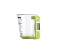 Kitchen Electronic Measuring Instrument Multi Function Digital Measuring Jug Kitchen Weigh Temperature Volume Cup Scale with Detachable LCD Display Green, Usage en Cuisine