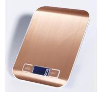 [Kitchen Electronic Scale] Charging/Battery Dual - 1g High Precision 6 Unit Conversion LCD Backlight, One-Click Peeling (Gold/Silver Optional)