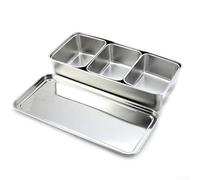 Kitchen Essentials Stainless Steel Seasoning Box with Curl Edges for Safety, Made from Materials