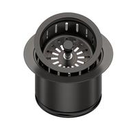 Kitchen Extended Garbage Disposal Flange Strainer Stainless Steel Flange Kit with Basket Strainer and Drain Stopper For 3 1/2 Inch Standard Sink Drain, Deep Sink Flange for Disposer, ORB Brushed