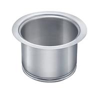 Kitchen Extended Sink Flange, Deep Garbage Disposal Flange Kitchen Sink Stainless Steel Flange Fit 3-1/2 Inch Standard Sink Drain Hole, Deep Sink Flange Replacement Accessories