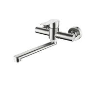 Kitchen Faucet 304 Stainless Steel Brushed Into the Wall with a Long Mouth Sink Hot and Cold Kitchen Faucet YK-6035WB