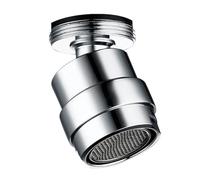 Kitchen Faucet Aerator Water Diffuser Bubbler Copper 360 Degree Rotation Chrome Saving Basin Filter Element Head Easy Installation(24mm Male)