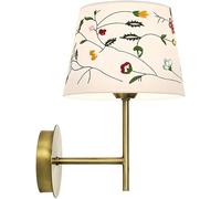 Kitchen Faucet All-Copper Lamp Bracket Indoor Fixed Type E27 Socket Sconce White Boken Flower Cloth Art Glass Lampshade Wall Light,Pendant Lighting Ceiling