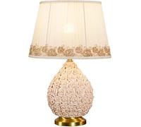 Kitchen Faucet American Minimalist Fabric Table Ceramic Desk Light Luxury Copper Night Lamp Compatible with Villa Bedroom Living Room Study,Pendant Lighting Ceiling