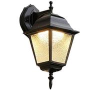 Kitchen Faucet Anti Rust Die-cast Aluminum + Waterproof Glass Four Corners European Style Outdoor Light Balcony Garden Sconce Villa Warehouse Wall Lantern Decor Lamp,Led Ch