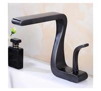 Kitchen Faucet Basin Black Brass Cold and Hot Single Sink,s
