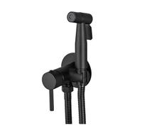 Kitchen Faucet, Brass Bidet Faucet Sprayer Black Portable Toilet Bidet Faucet, Hot Cold Water Bathroom Mixer Valve Hygienic Shower