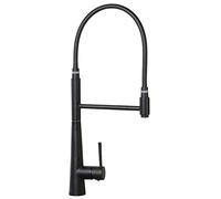 Kitchen Faucet Brass Magnetic Suction Basin 360° Swivel Spout High Arc Sink with Pull Down Flexible Hose Single Handle Hot and Cold Water Mixer Tap,Black(Nero)