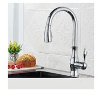 Kitchen Faucet - Brushed Nickel 360° Swivel Pull Out Mixer Tap for Effortless Water Control & Stylish Sink Upgrade - Easy to Install