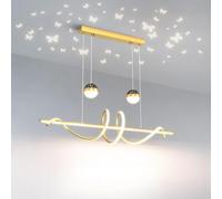 Kitchen Faucet Ceiling Lamp, Dining Table Lamp Led Dimmable Black Lamp Led Lamp with Remote Control Height,chandalier
