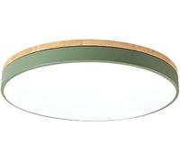 Kitchen Faucet Chandelier LED recessed Wooden Round Lamp Tricolor Dimmable Ultra Thin Chandelier,Pendant Lighting Ceiling