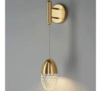 Kitchen Faucet Full Copper Bedside Wall Lamp, Minimalist Decor Bracket Light, Crystal Postmodern Moon S-hadow Spotlight,Pendant Lighting Ceiling