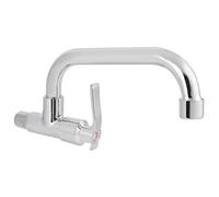 Kitchen Faucet, G1/2in Wall Mounted Sink Valve Single Cold Water Tap Bore Diameter 22-30mm Sink Water Utlet Laundry Faucet for Home Kitchen Use (LQ-3092 25cm)