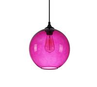 Kitchen Faucet Glass Pendant V-intage Industrial Ceiling Hanging Lamp Chandelier Compatible with Clothing Island Restaurant Beautiful Decoration E27 Flush Mount Light (Color : Red),Led Chandel