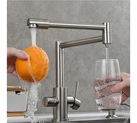 Kitchen Faucet Hot & Cold Water Mixer Tap Water Purifier Sink Faucet Durable Pot Filler with Pull-Down Sprayer Modern Design for Kitchen Sink