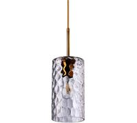 Kitchen Faucet Industrial Gold Dining Room Chandelier - Hammered Glass Pendant Light Compatible with Kitchen Island, Black Grey V-intage Hanging Lamp,Pendant Lighting Ceiling