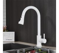 Kitchen Faucet,Kitchen Faucet, Pull Out Spray Modes, Single Handle, Deck Mounted, Hot and Cold Water Mixer, Sink Faucets, Gun Gray A