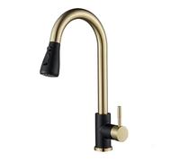 Kitchen Faucet,Kitchen Faucet, Pull Out Spray Modes, Single Handle, Deck Mounted, Hot and Cold Water Mixer, Sink Faucets, Gun Gray A