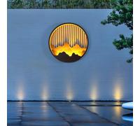 Kitchen Faucet Outdoor LED Sconces Round Black Garden Large Waterproof Exterior Light Porch Wall Mount,Pendant Lighting Ceiling