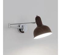 Kitchen Faucet Scanvian minimalist style Metal Wall Lights Rocker Sconces Fixtures Bedside Lighting with Barn Lampshade for Living Room Bedroom Reading Light Swing Arm Adjustable Wall Lamp E27 (W