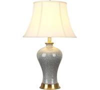 Kitchen Faucet Table Vase Desk Bedroom Bedside with Bell Shape Shade Large Oriental Ceramic Reading Light Art Deco Chinoiserie Lamp