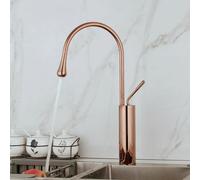 Kitchen Faucet TeardropShaped Solid Brass Swivel Spray Mixer Tap for Kitchen Sink Countertop Water Basin Faucet Modern Design Easy Install