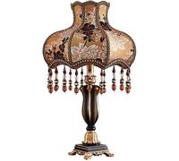 Kitchen Faucet Traditional Classical Table Lamp Victorian Resin Table Lamp Fabric Lampshade Desk Lamp Antique Carved Base Side Lamp,Chandelier