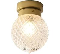 Kitchen Faucet V-intage Gold Mount Light Hallway Decoration Clear Ribbed Glass Small Kitchen Close to Lamp,Pendant Lighting Ceiling