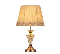Kitchen Faucet Vintage Crystal Bedside Table Lamp With Mickey Yellow Handmade Fabric Shade Decor For Home Office Reading Lamp Study Living Dining Kitchen Hotel