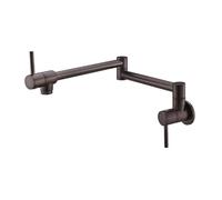 Kitchen Faucet Wall MounteBrass Pot Filler Tap Foldable Single ColSink Tap for Kitchen Bar Farmhouse LaundAntique Sleesign