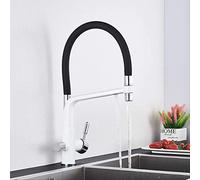 Kitchen Faucet Water Filter with 360° Swivel Double Outlet Mixer Tap, Stylish White Design for Home & Kitchen Water Purification System