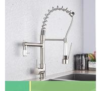 Kitchen Faucet with 360° Swivel Pull Down Spout, Dual Function Mixer for Cold & Hot Water, Short Design, Stylish Finish, Modern Upgrade, Easy Installation
