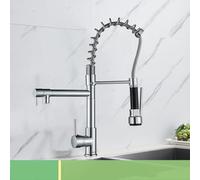 Kitchen Faucet with 360° Swivel Pull Down Spout, Dual Function Mixer for Cold & Hot Water, Short Design, Stylish Finish, Modern Upgrade, Easy Installation