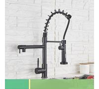 Kitchen Faucet with 360° Swivel Pull Down Spout, Dual Function Mixer for Cold & Hot Water, Short Design, Stylish Finish, Modern Upgrade, Easy Installation