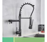 Kitchen Faucet with 360° Swivel Pull Down Spout, Dual Function Mixer for Cold & Hot Water, Short Design, Stylish Finish, Modern Upgrade, Easy Installation