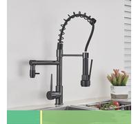 Kitchen Faucet with 360° Swivel Pull Down Spout, Dual Function Mixer for Cold & Hot Water, Short Design, Stylish Finish, Modern Upgrade, Easy Installation