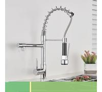 Kitchen Faucet with 360° Swivel Pull Down Spout, Dual Function Mixer for Cold & Hot Water, Short Design, Stylish Finish, Modern Upgrade, Easy Installation
