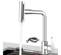 Kitchen Faucet with Hand Shower Mixer Tap - Modern Waterfall Mixer Tap 4 Spray Modes | Kitchen Tap With Pull Out Handle - For Camper Van Commercial Laundry Room Washing Cleaning