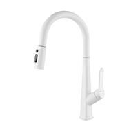 Kitchen Faucet with Pull Down Sprayer, High Arc Brass Kitchen Sink Faucets, 3-Function Pull Out Kitchen Faucets, Pot Filler Faucet, Single Hole Single Handle Faucet for Kitchen Sink