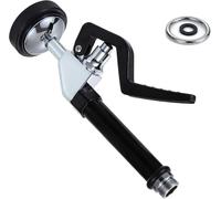 Kitchen Faucet with Pull-Out Spray Head, Single-Lever Mixer, Brass Replacement Head, Flexible Black Design for Easy Cleaning and Modern Look.