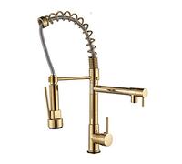Kitchen Faucet with Pull Out Sprayer, 360° Rotation, Single Handle, Durable Brass, Easy Installation, Modern Design for Home Kitchen