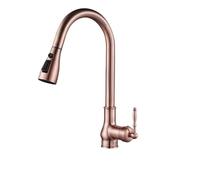 Kitchen Faucet with Pull Out Sprayer, Antique Brass Mixer Sink Tap, Versatile Bronze Design for Easy Water Flow